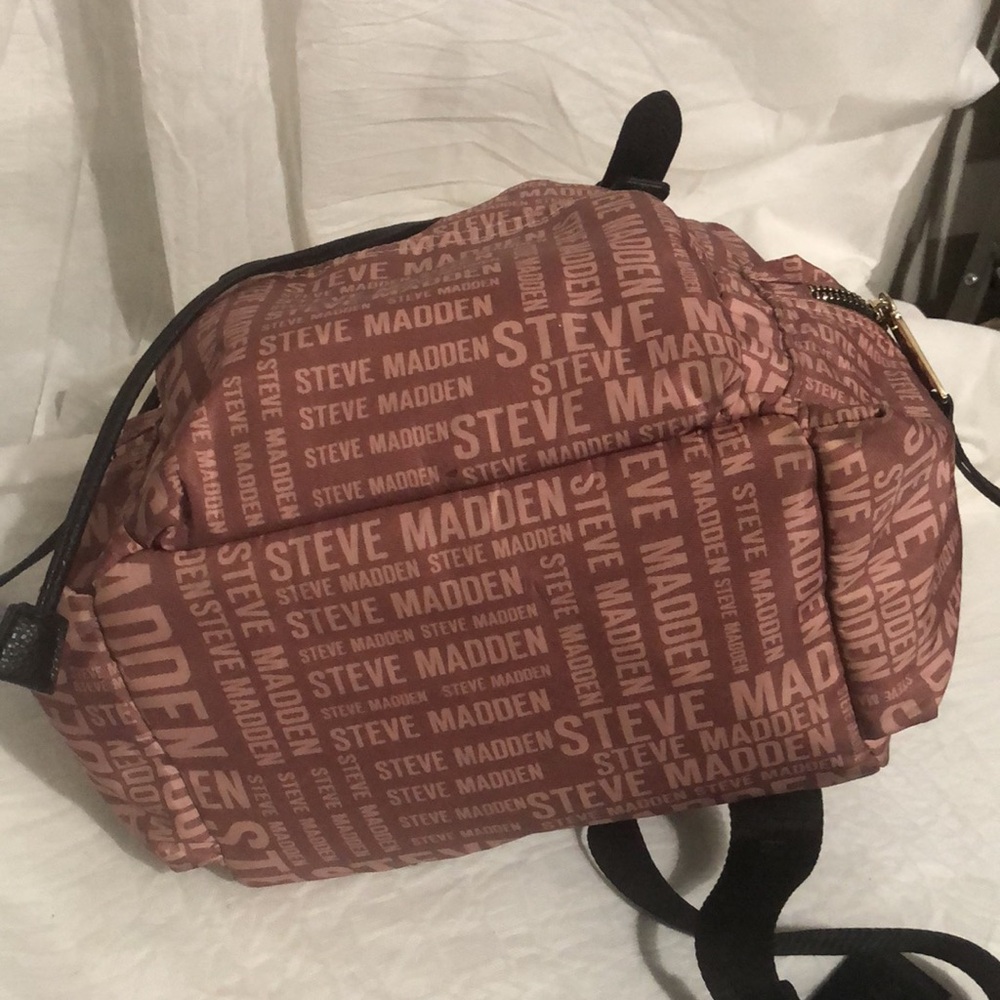 Steve Madden Pink Logo Backpack - Picture 6 of 8